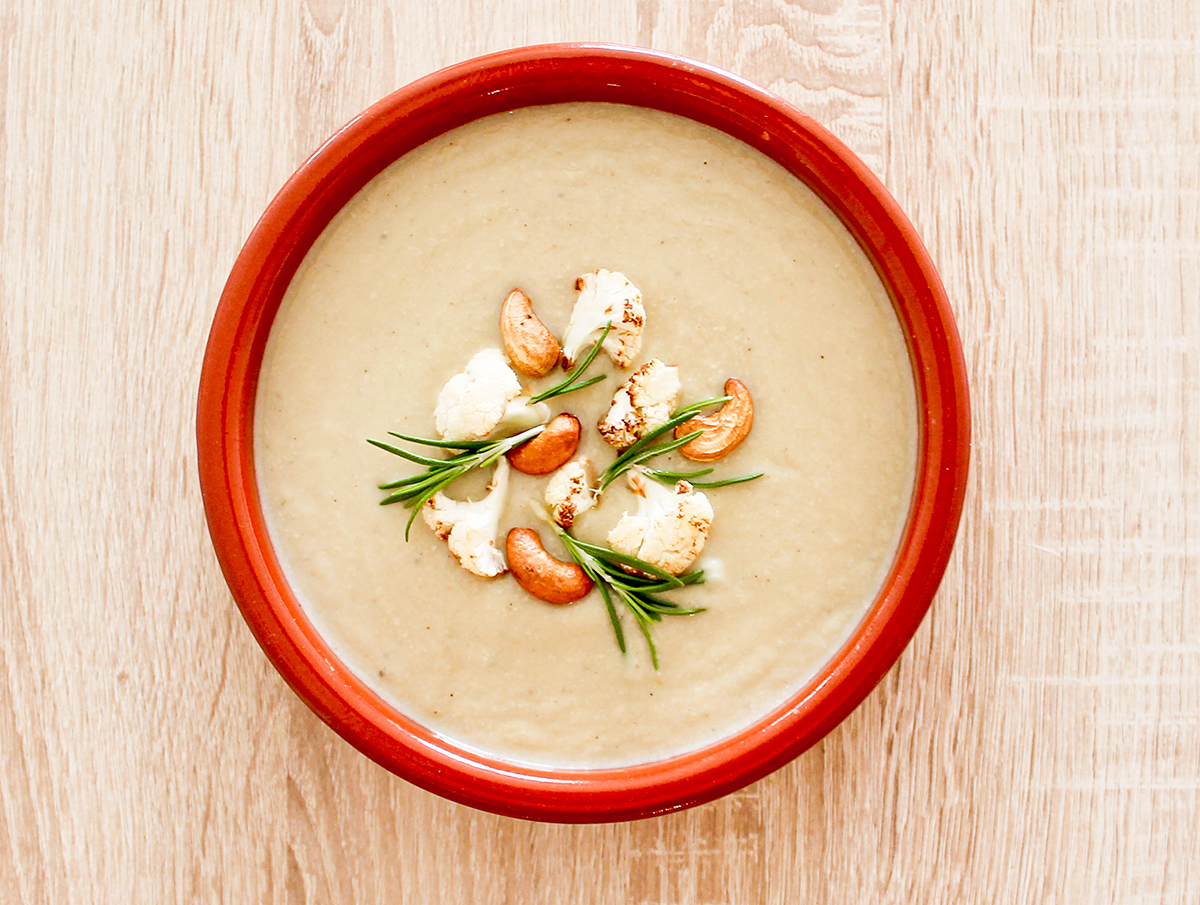 vegan cauliflower soup recipe