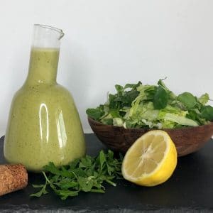 Vegan Parsley-tahini salad dressing