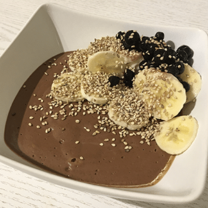 vegan chocolate chia pudding